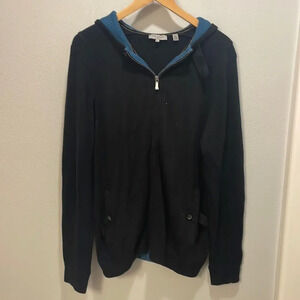 TED Baker mens black zip up sweater